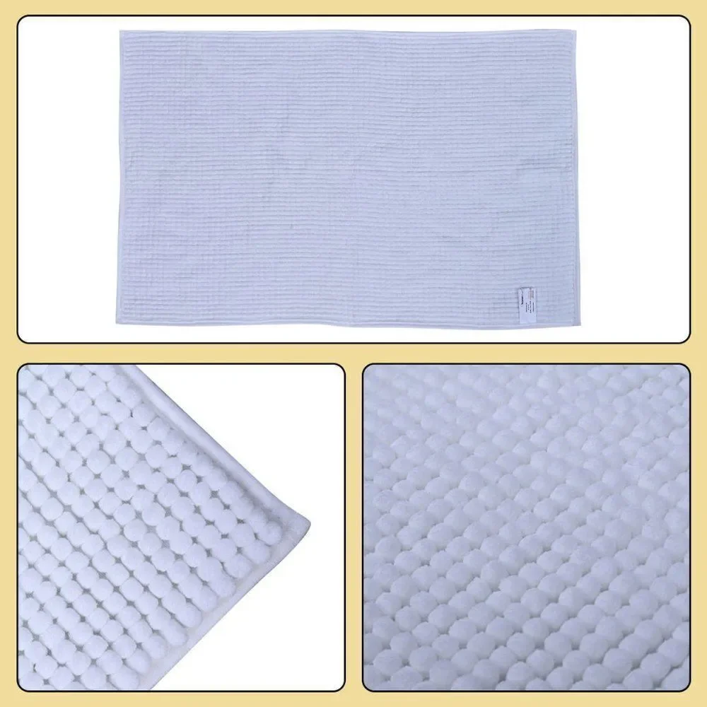 Chenille Bathmat Off White